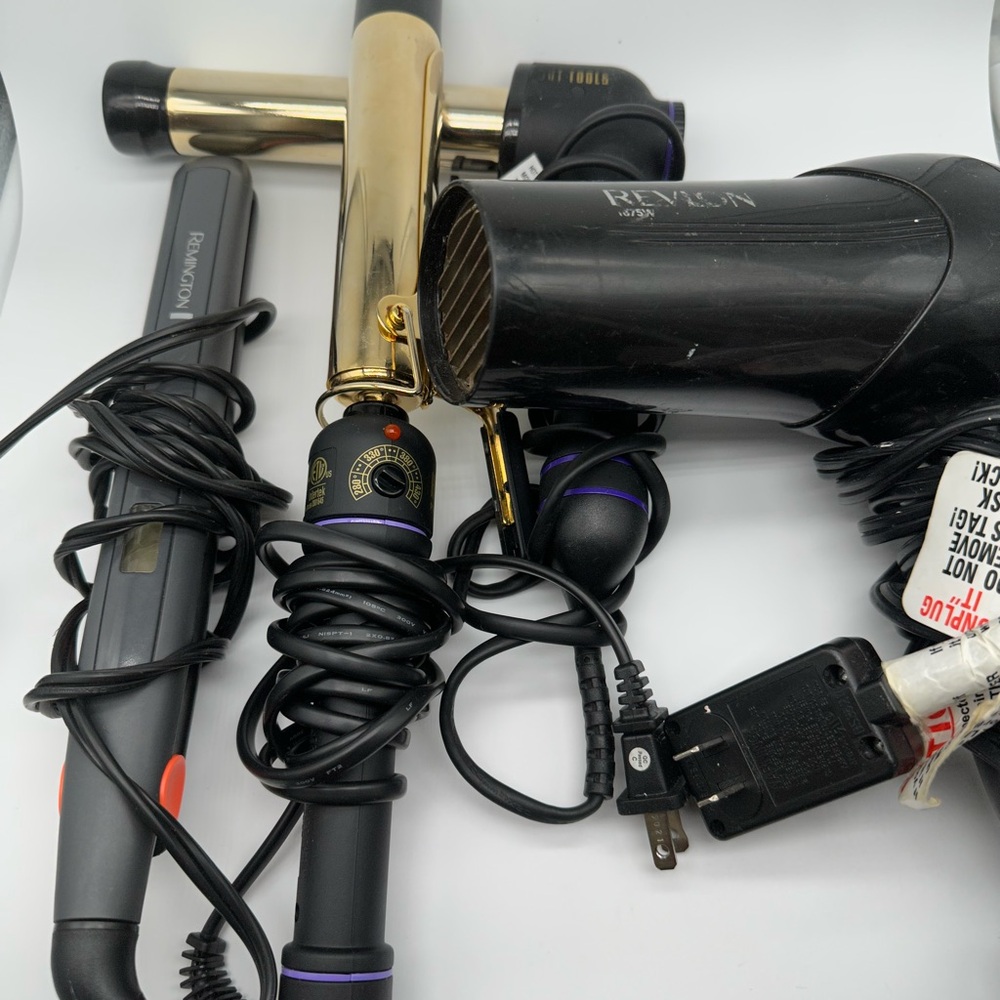 lot of 4 hair Tool products blow dryer curling iron straightener flat iron